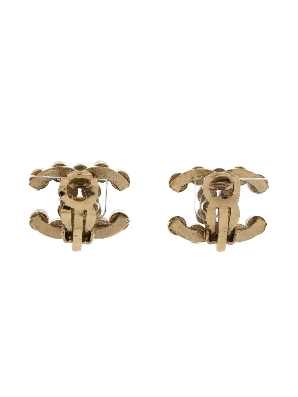 Chanel Cc Clip-On Earrings Metal And #277242C65B